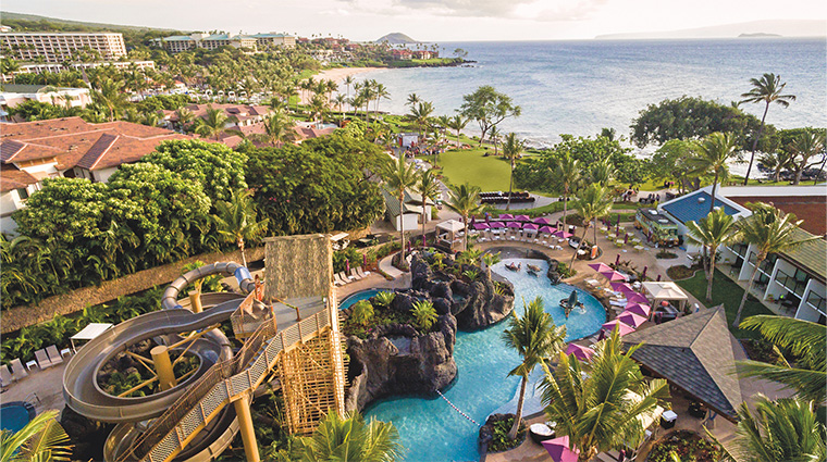 Aerial view of Wailea Beach Resort